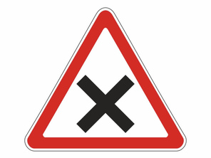 Знак пересечение равнозначных дорог